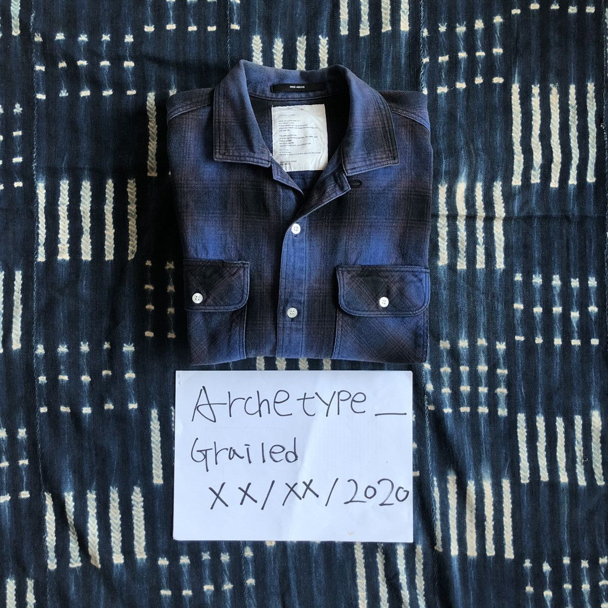 トップス wtaps ombre check shirt vintage wtaps ombre check shirt vintage