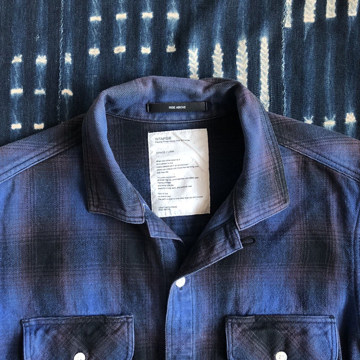 Wtaps Wtaps Archive AW09 Vatos Ombre Check Shirt Size US S / EU 44-46 / 1 - 2 Thumbnail