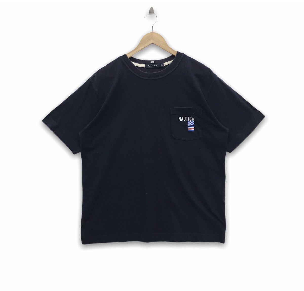 Nautica × Vintage *Rare!! Vintage Nautica sailing Ship Graphic Tee Size US L / EU 52-54 / 3 - 2 Thumbnail