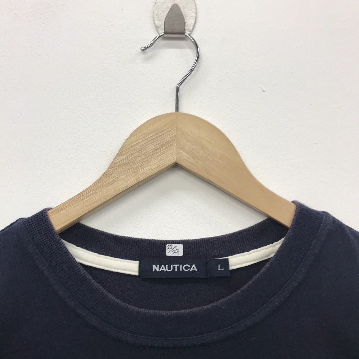 Nautica × Vintage *Rare!! Vintage Nautica sailing Ship Graphic Tee Size US L / EU 52-54 / 3 - 4 Thumbnail