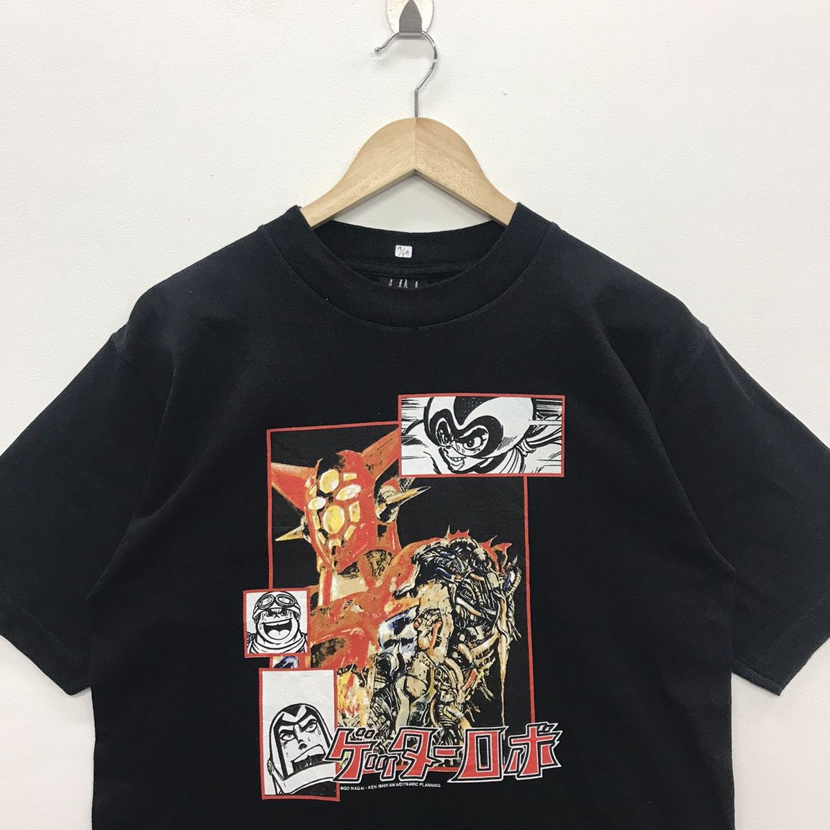 Anime × Vintage *Rare!! Vintage Getter Robo Anime Graphic Tee 90s usa Size US M / EU 48-50 / 2 - 2 Thumbnail