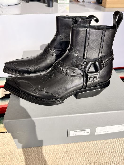 Balenciaga santiag boots hot sale