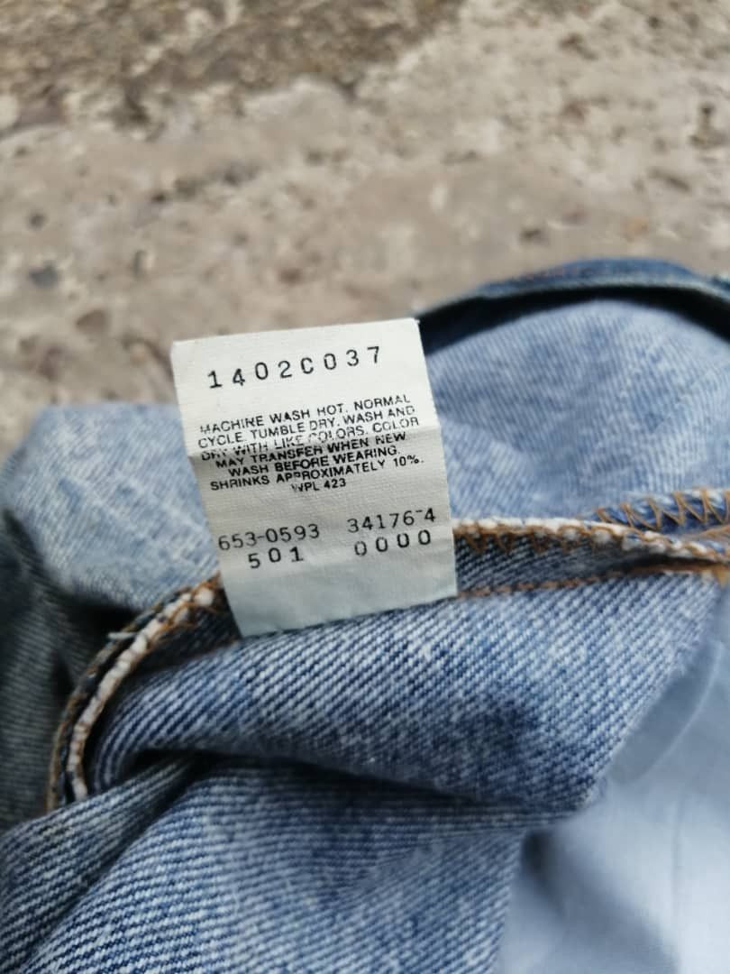 Levi's × Levi's Vintage Clothing Jeans Levi's 501 Vintage 90s Rusty Dirty Denim Size US 29 - 15 Thumbnail