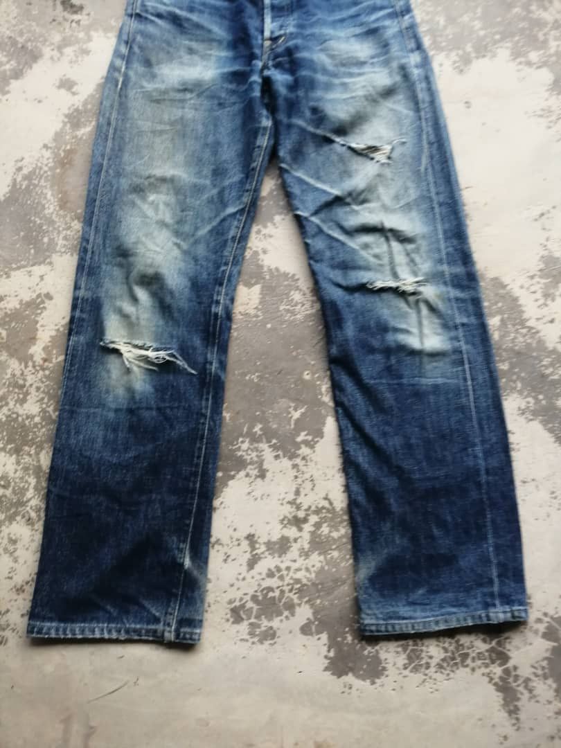 Levi's Vintage Clothing RARE🔥Light Wash Vintage Levi's 503B Redline Jeans Distress Size US 29 - 7 Thumbnail