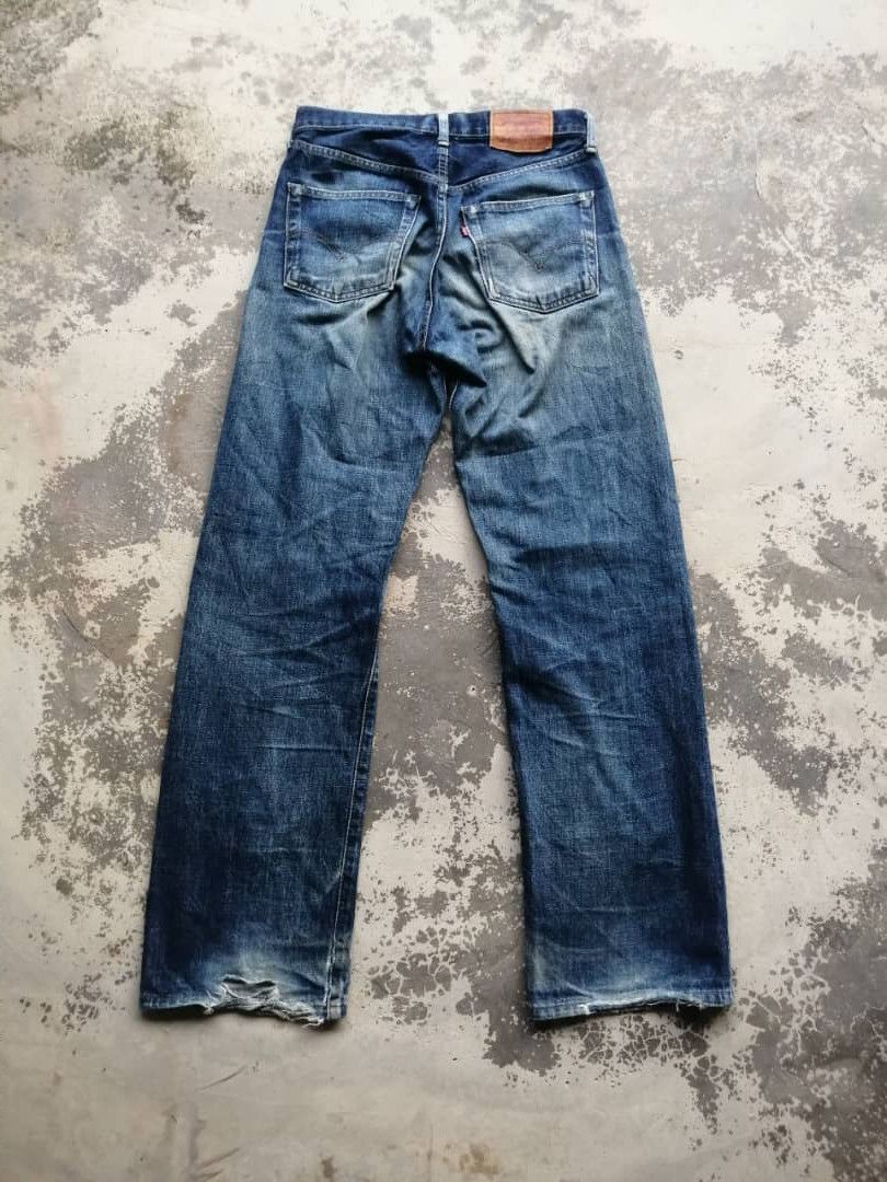Levi's Vintage Clothing RARE🔥Light Wash Vintage Levi's 503B Redline Jeans Distress Size US 29 - 23 Thumbnail