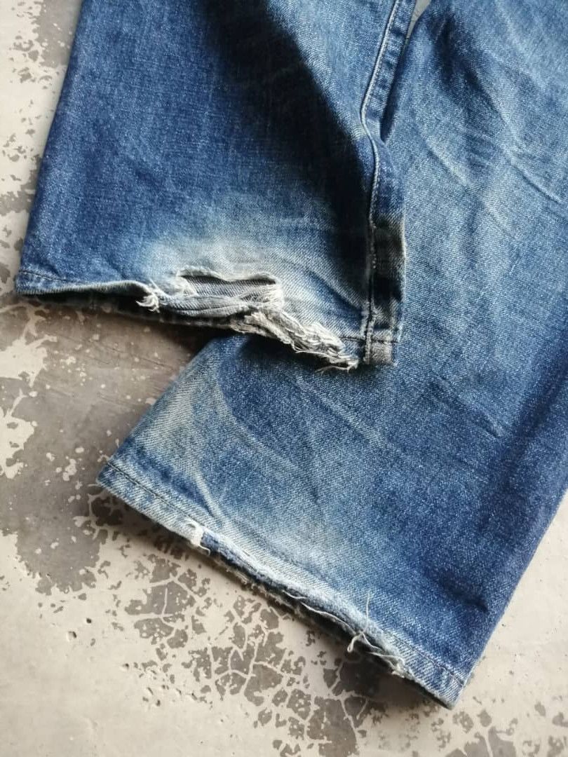 Levi's Vintage Clothing RARE🔥Light Wash Vintage Levi's 503B Redline Jeans Distress Size US 29 - 10 Thumbnail