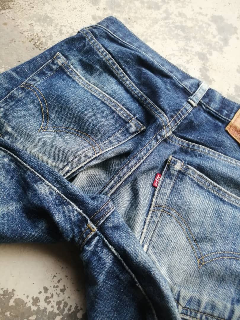 Levi's Vintage Clothing RARE🔥Light Wash Vintage Levi's 503B Redline Jeans Distress Size US 29 - 20 Thumbnail
