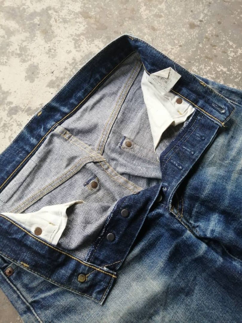 Levi's Vintage Clothing RARE🔥Light Wash Vintage Levi's 503B Redline Jeans Distress Size US 29 - 18 Thumbnail