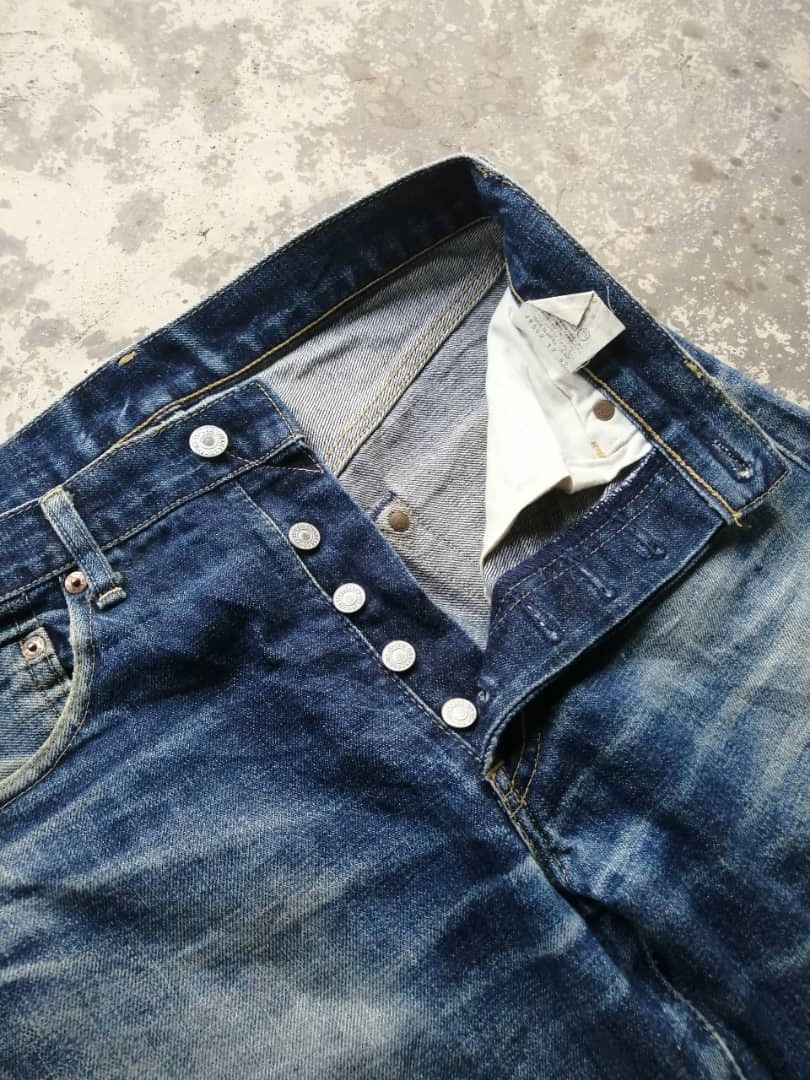 Levi's Vintage Clothing RARE🔥Light Wash Vintage Levi's 503B Redline Jeans Distress Size US 29 - 12 Thumbnail