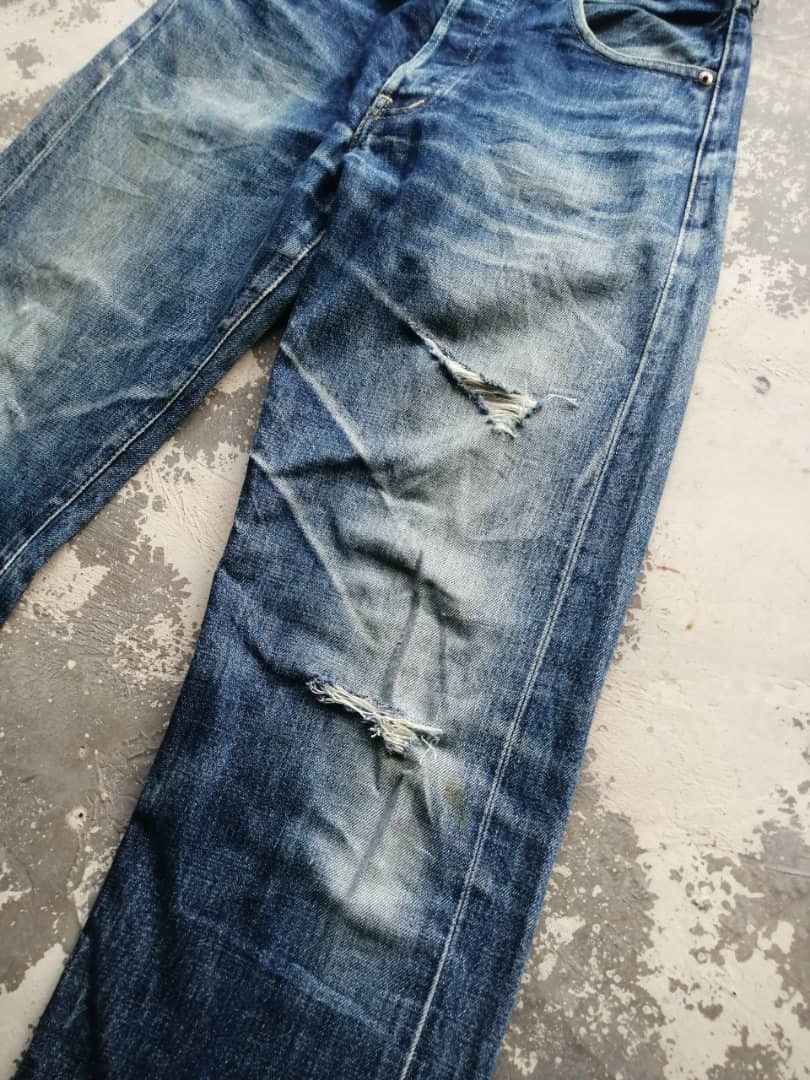 Levi's Vintage Clothing RARE🔥Light Wash Vintage Levi's 503B Redline Jeans Distress Size US 29 - 6 Thumbnail
