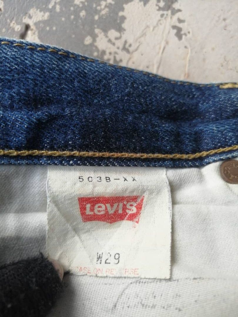 Levi's Vintage Clothing RARE🔥Light Wash Vintage Levi's 503B Redline Jeans Distress Size US 29 - 15 Thumbnail