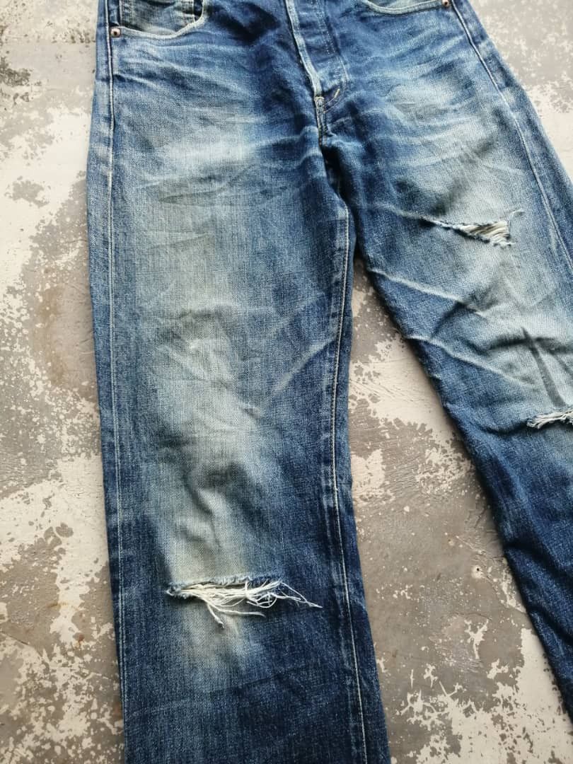Levi's Vintage Clothing RARE🔥Light Wash Vintage Levi's 503B Redline Jeans Distress Size US 29 - 5 Thumbnail