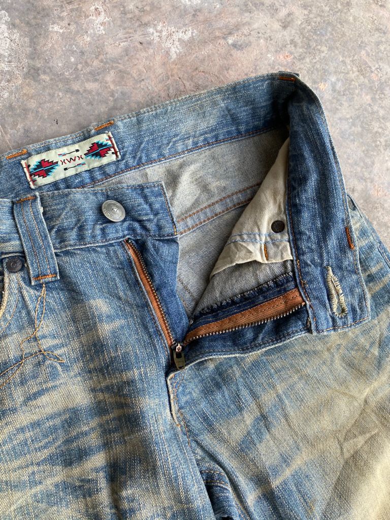Edwin × If Six Was Nine Flare Jeans Vintage Japanese Edwin Rusty Distressed Denim Size US 28 / EU 44 - 8 Thumbnail