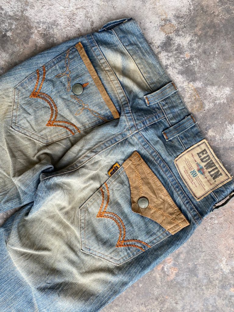 Edwin × If Six Was Nine Flare Jeans Vintage Japanese Edwin Rusty Distressed Denim Size US 28 / EU 44 - 13 Thumbnail