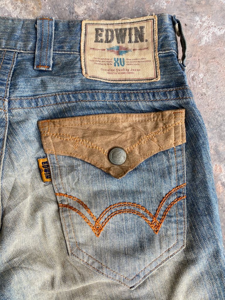 Edwin × If Six Was Nine Flare Jeans Vintage Japanese Edwin Rusty Distressed Denim Size US 28 / EU 44 - 15 Thumbnail