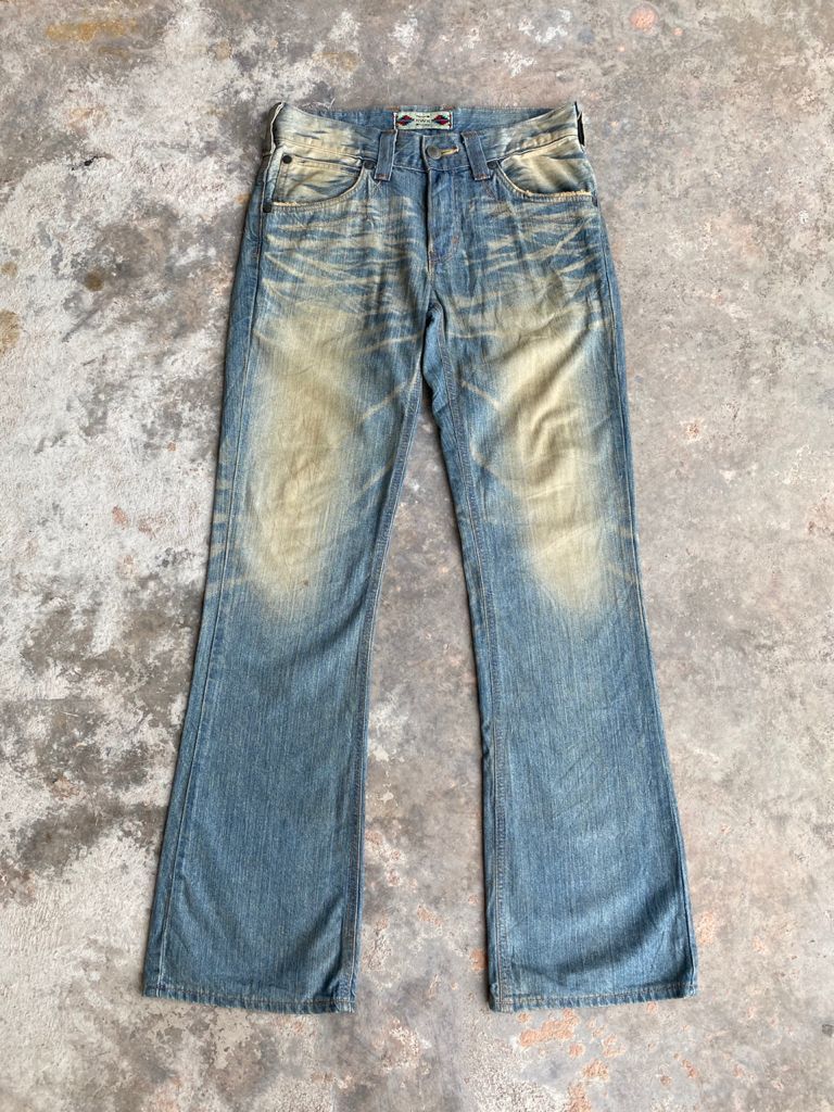 Edwin × If Six Was Nine Flare Jeans Vintage Japanese Edwin Rusty Distressed Denim Size US 28 / EU 44 - 1 Thumbnail