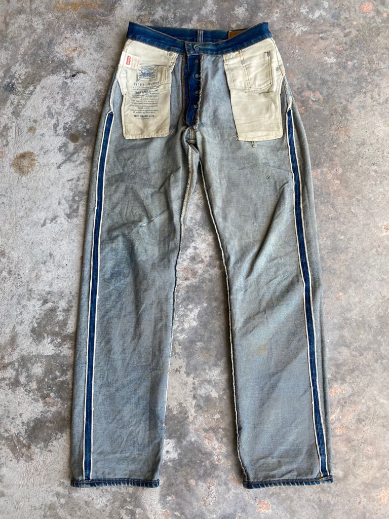 Levi's × Levi's Vintage Clothing Levis 501 Vintage big E Redline Dirty Distressed Denim Size US 29 - 4 Thumbnail
