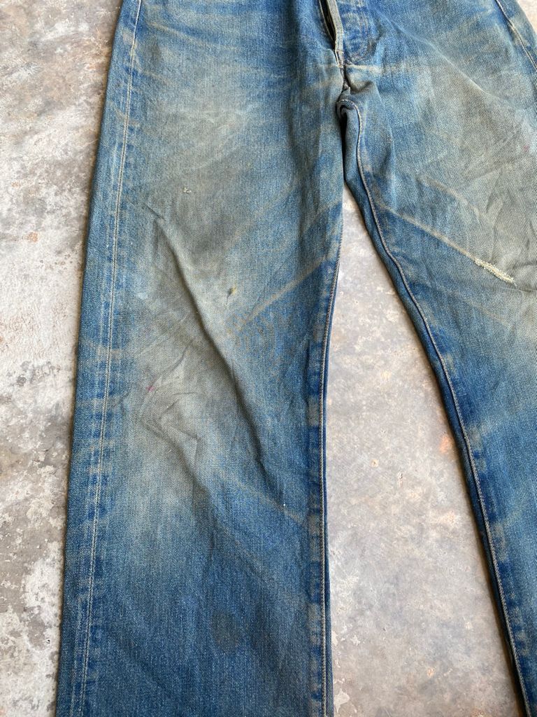 Levi's × Levi's Vintage Clothing Levis 501 Vintage big E Redline Dirty Distressed Denim Size US 29 - 8 Thumbnail