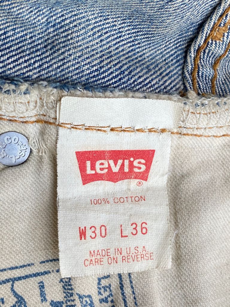 Levi's × Levi's Vintage Clothing Levis 501 Vintage big E Redline Dirty Distressed Denim Size US 29 - 17 Thumbnail