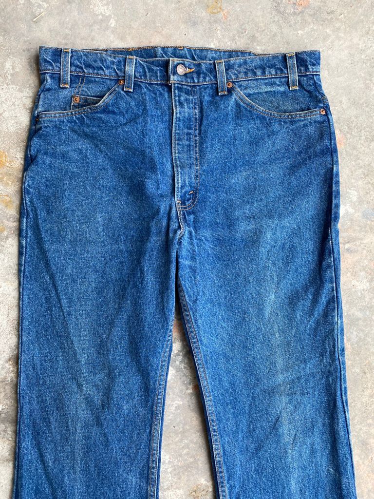Levi's Vintage Clothing RARE🔥90s Vintage Levi's 517 Orange Tab Flared Jeans USA Size US 36 / EU 52 - 4 Thumbnail