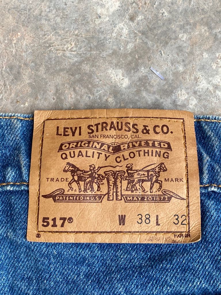 Levi's Vintage Clothing RARE🔥90s Vintage Levi's 517 Orange Tab Flared Jeans USA Size US 36 / EU 52 - 14 Thumbnail