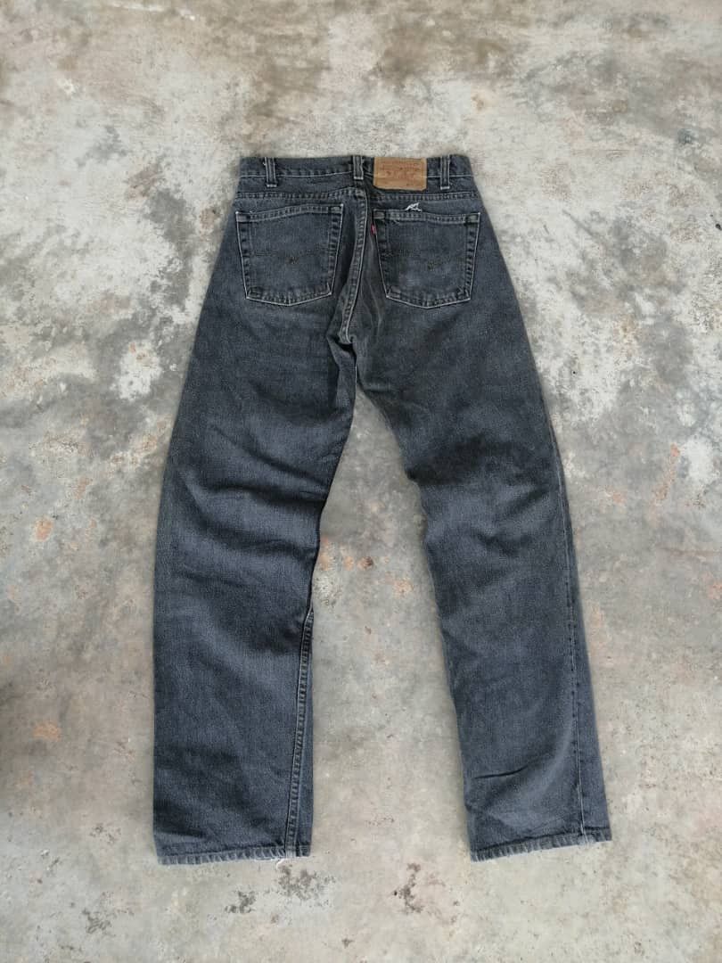 Levi's RARE🔥90's Light Black Wash Vintage Levi's 505 Jeans 29x30 Size US 29 - 2 Thumbnail