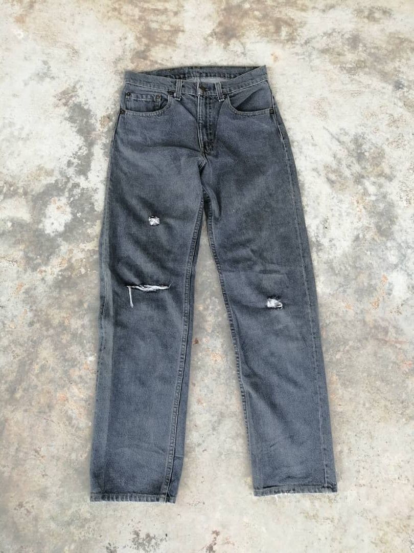 Levi's RARE🔥90's Light Black Wash Vintage Levi's 505 Jeans 29x30 Size US 29 - 1 Thumbnail