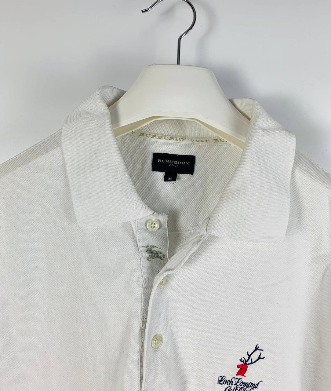Burberry Burberry polos white coton M Size US M / EU 48-50 / 2 - 2 Thumbnail
