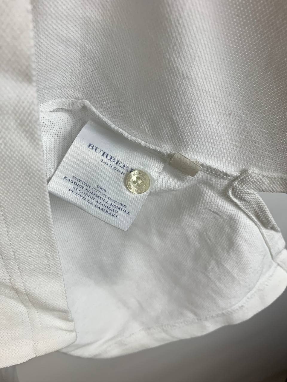 Burberry Burberry polos white coton M Size US M / EU 48-50 / 2 - 7 Thumbnail