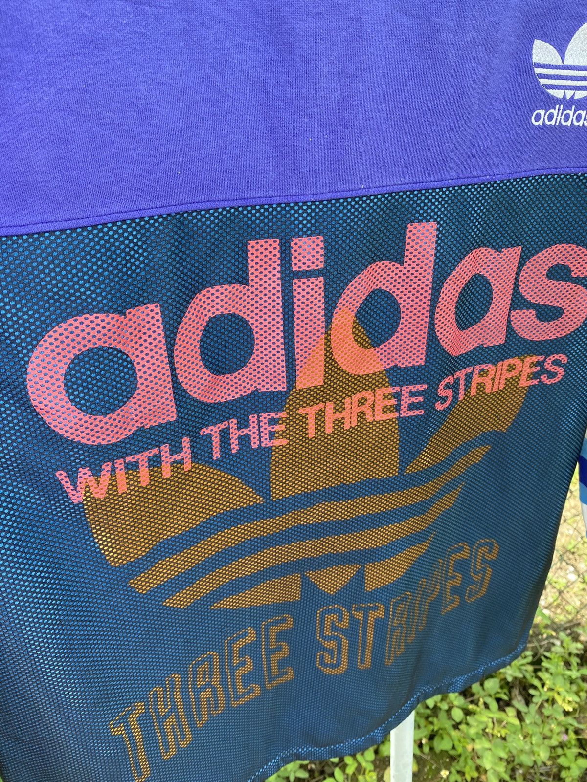 Adidas Vintage Adidas Big Trefoil Sweatshirt Made in Japan Size US L / EU 52-54 / 3 - 8 Thumbnail