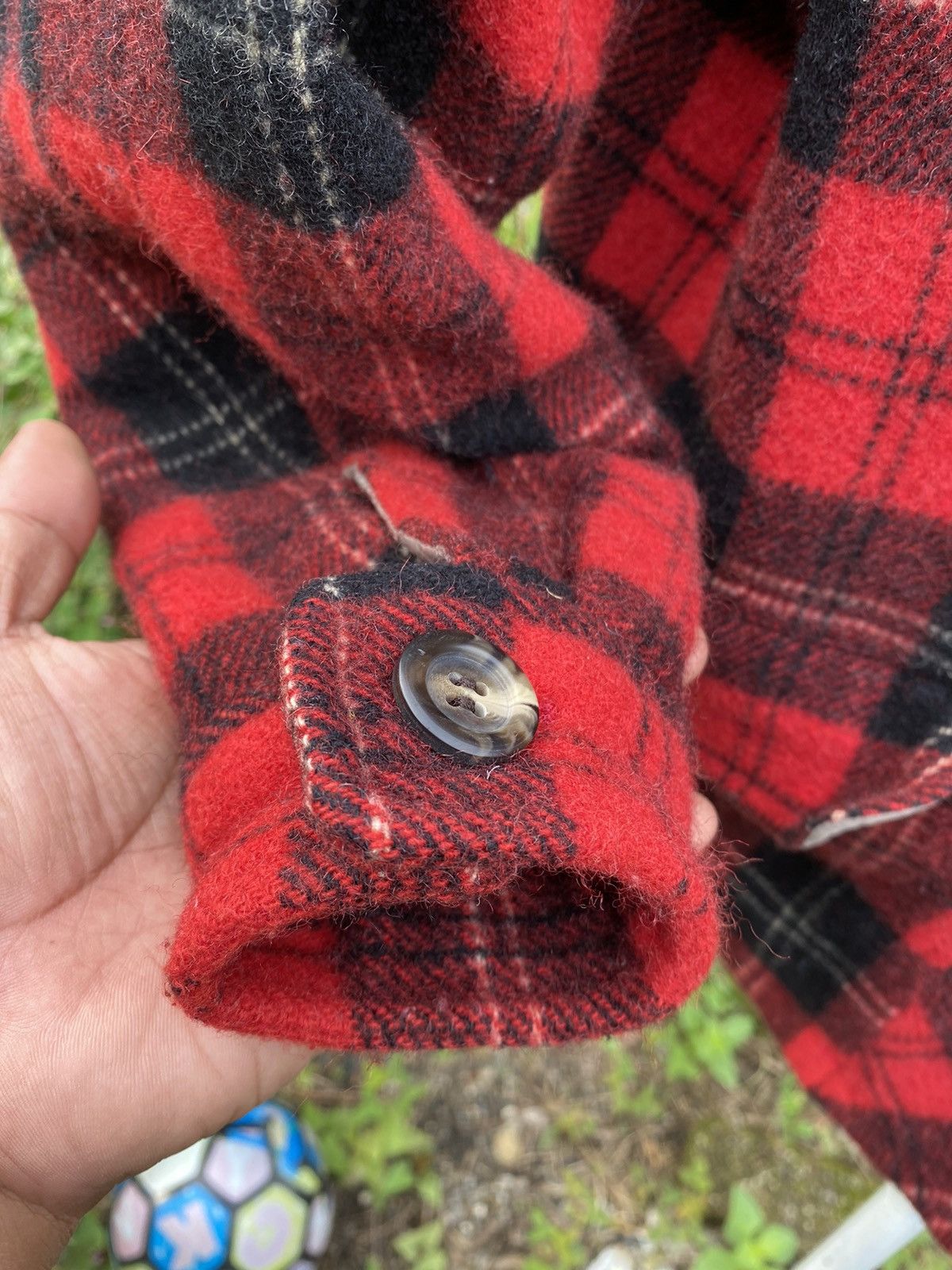 Flannel Vintage PPFM Wool Plaid Jacket Size US L / EU 52-54 / 3 - 12 Thumbnail