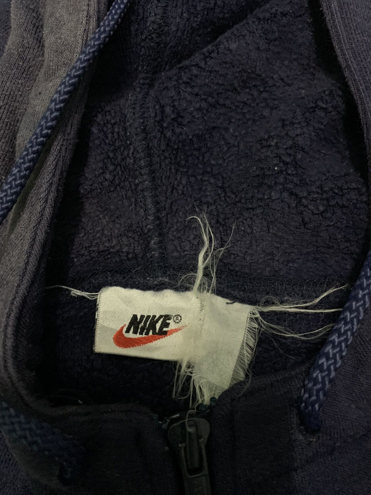 Nike Vintage 90’s Nike Small Swoosh Half Zipper Hoodies Size US L / EU 52-54 / 3 - 5 Thumbnail