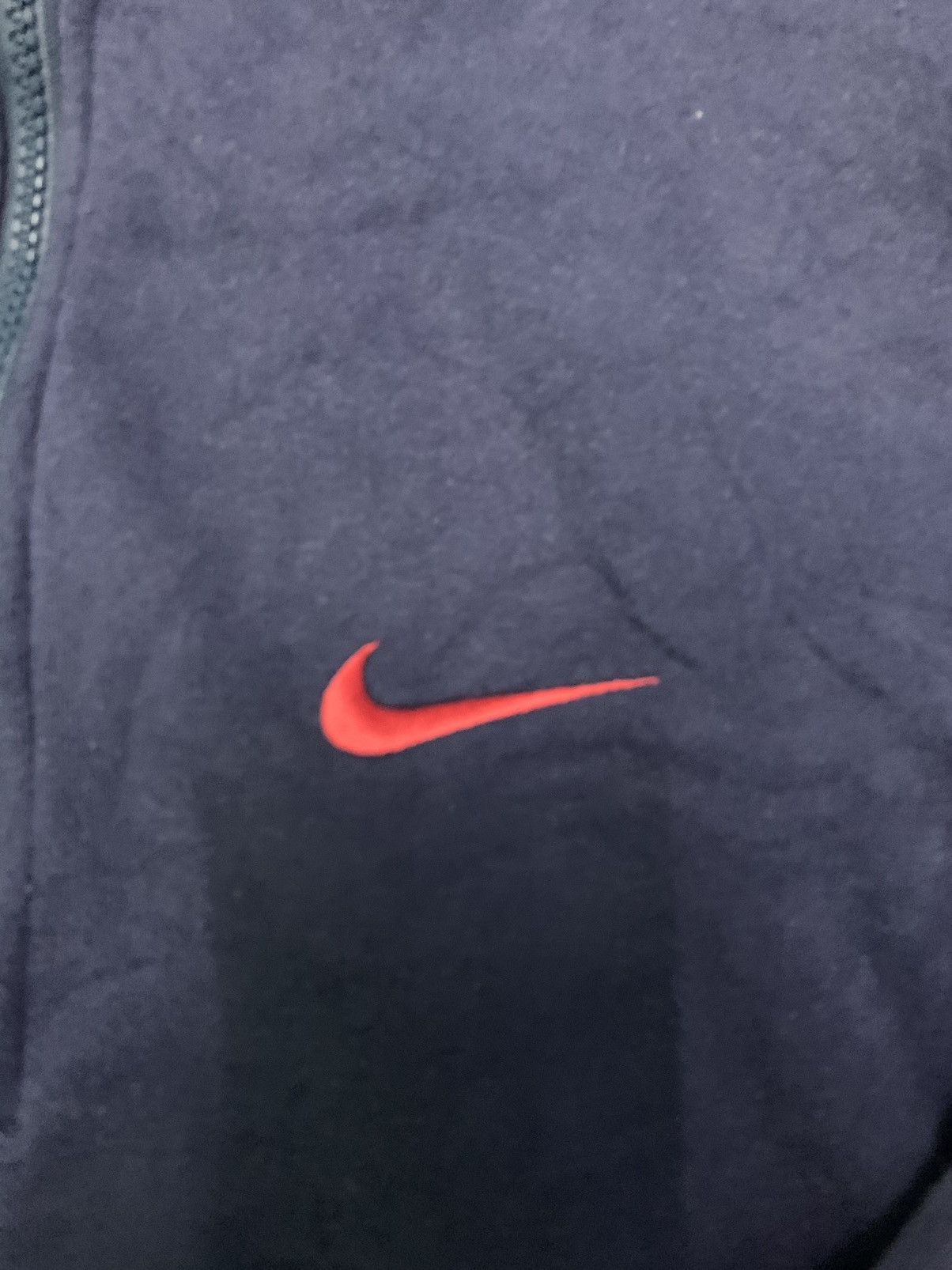 Nike Vintage 90’s Nike Small Swoosh Half Zipper Hoodies Size US L / EU 52-54 / 3 - 3 Thumbnail