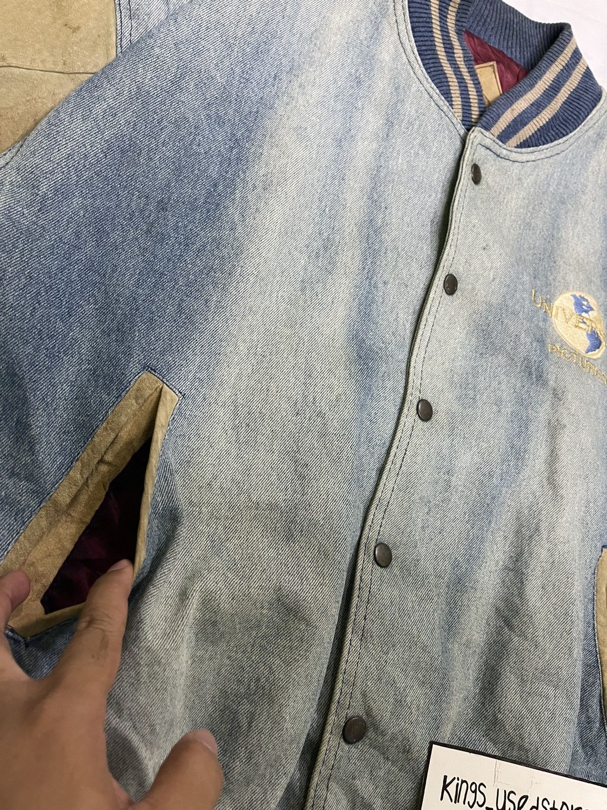 Other VINTAGE DISTRESSED UNIVERSAL PICTURES VARSITY JACKET Size US L / EU 52-54 / 3 - 4 Thumbnail