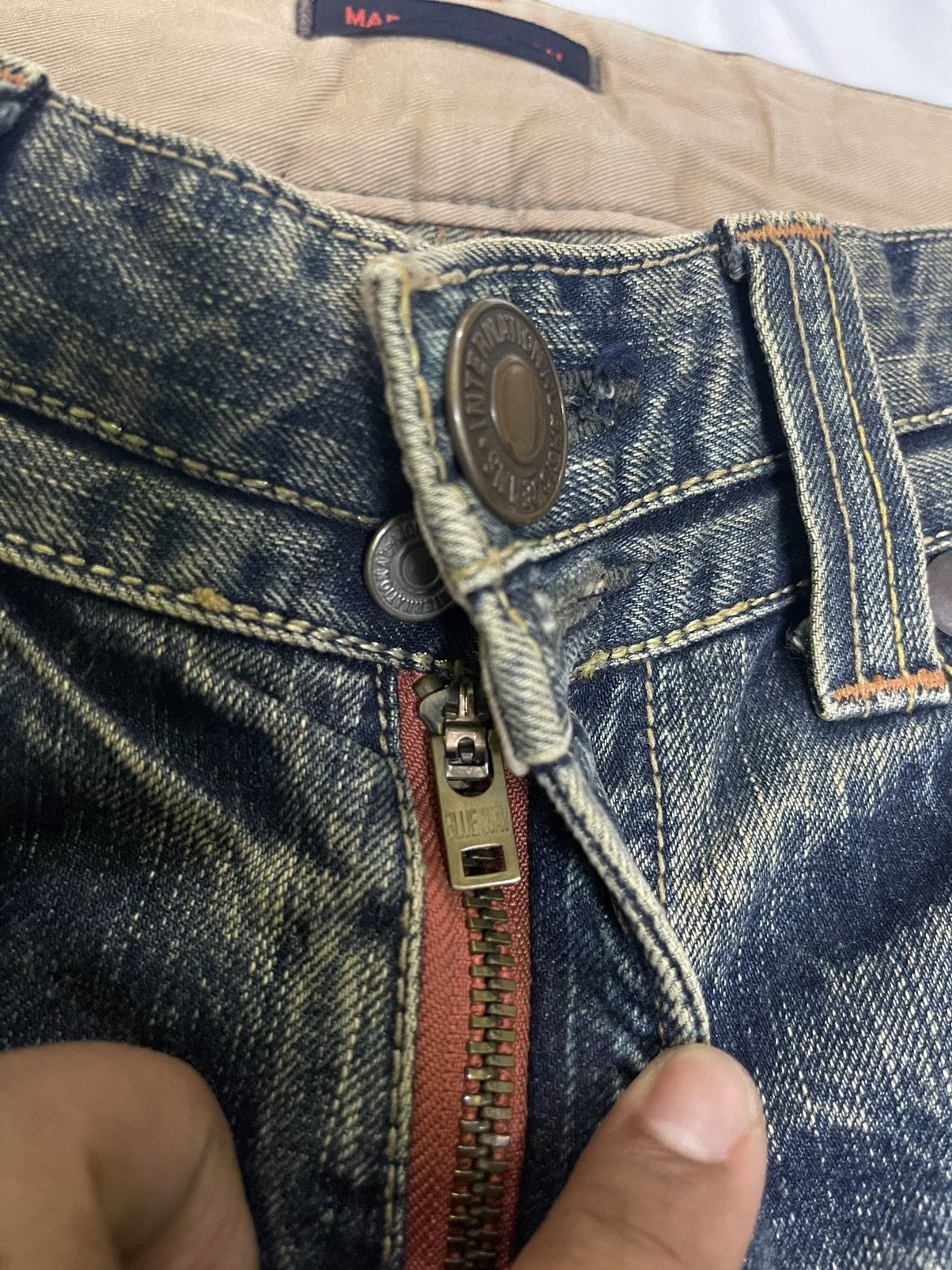 Japan Blue RARE DESIGN BLUE WAY JAPAN DENIM Size US 33 - 6 Thumbnail