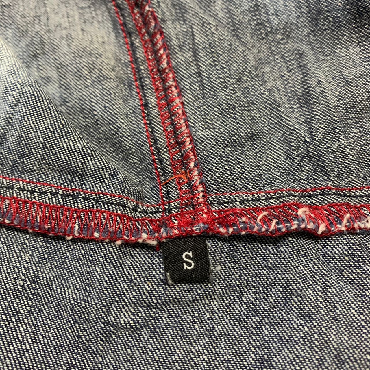 Japanese Brand BlueB Neo Denim Clothes Anorak Bleach Art Hoodie Size US S / EU 44-46 / 1 - 8 Thumbnail