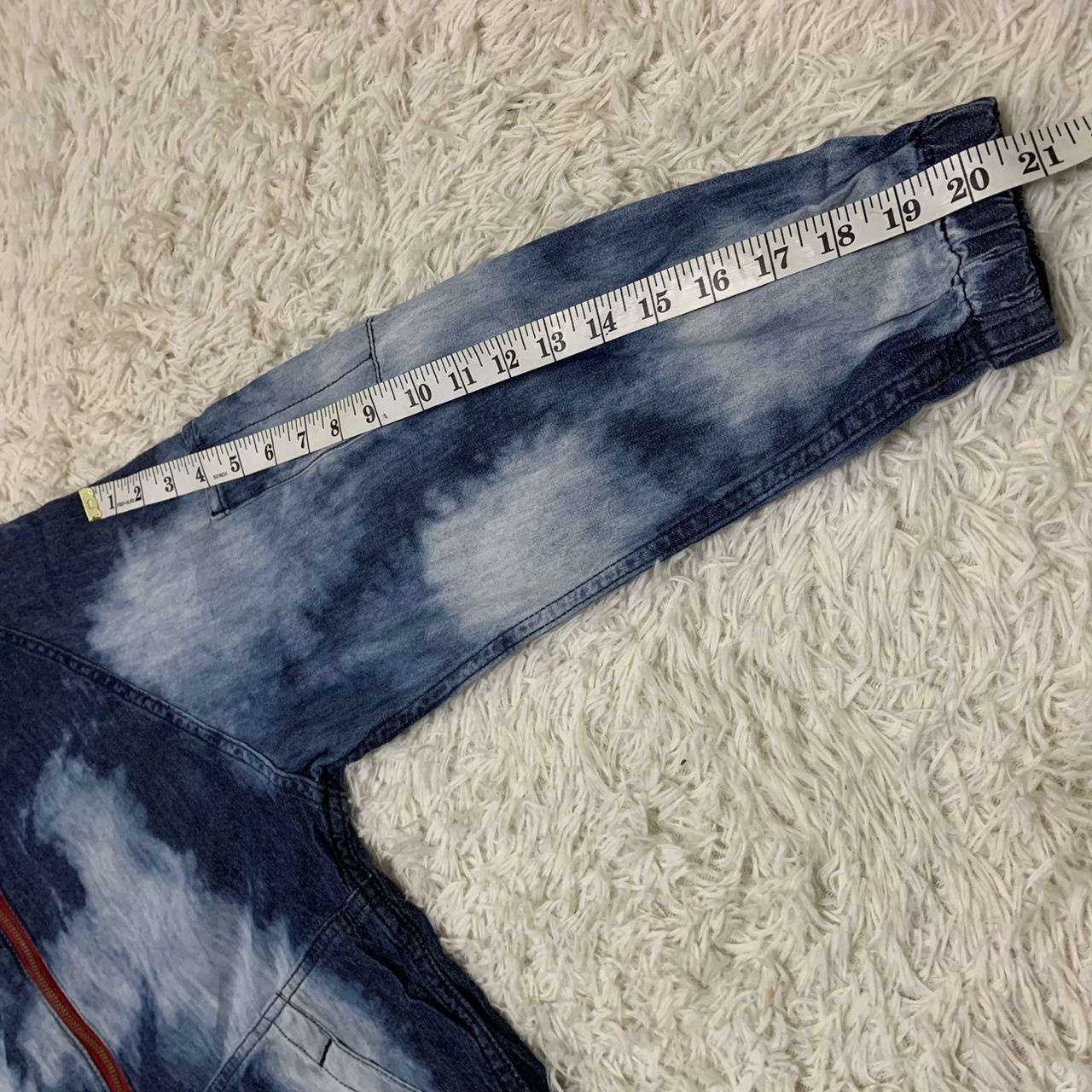 Japanese Brand BlueB Neo Denim Clothes Anorak Bleach Art Hoodie Size US S / EU 44-46 / 1 - 7 Thumbnail