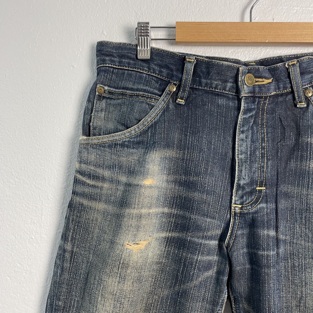 Lee Vintage Lee Distressed Denim Size US 32 / EU 48 - 3 Thumbnail