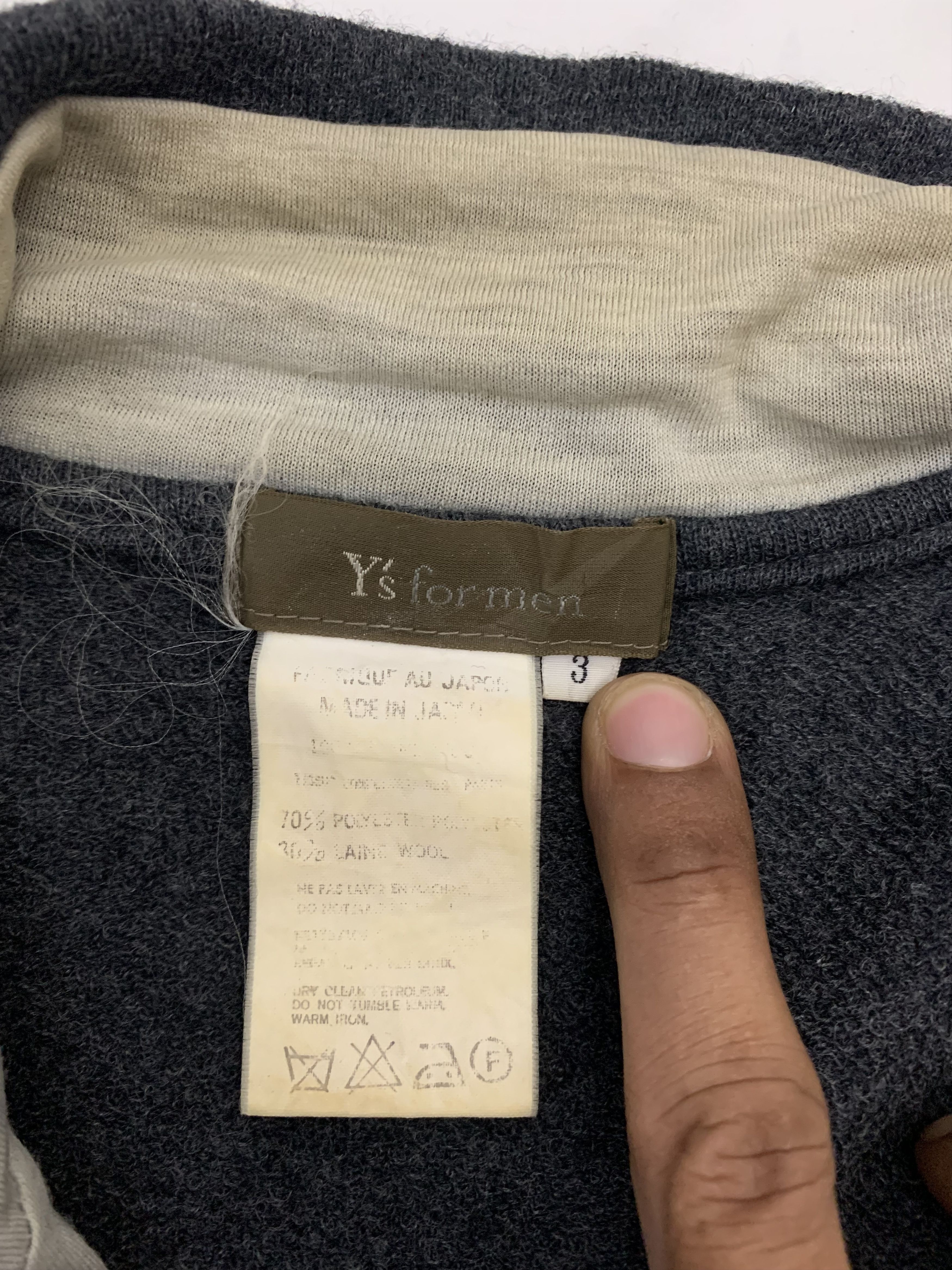 Yohji Yamamoto Vintage Y’s For Men Yohji Yamamoto Sweater Jacket Size US L / EU 52-54 / 3 - 12 Thumbnail