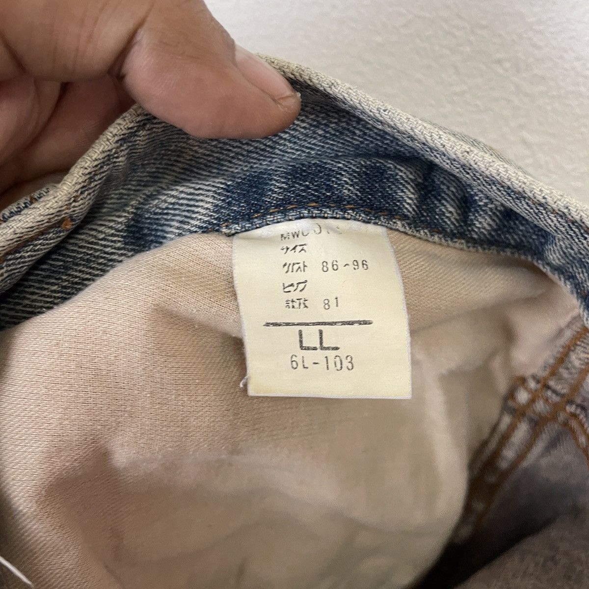 Big John Vintage 90s Big John Faded Denim Pants Size US 34 / EU 50 - 10 Thumbnail