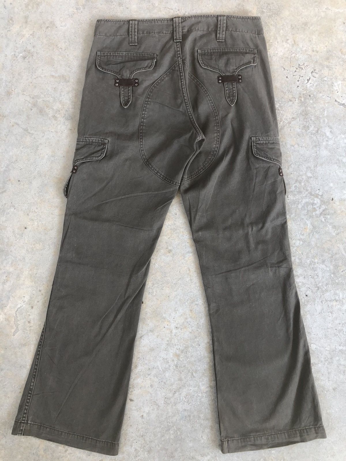 If Six Was Nine Alpha Industries Flare Pants Cargo Pants Multipocket Size US 33 - 2 Thumbnail