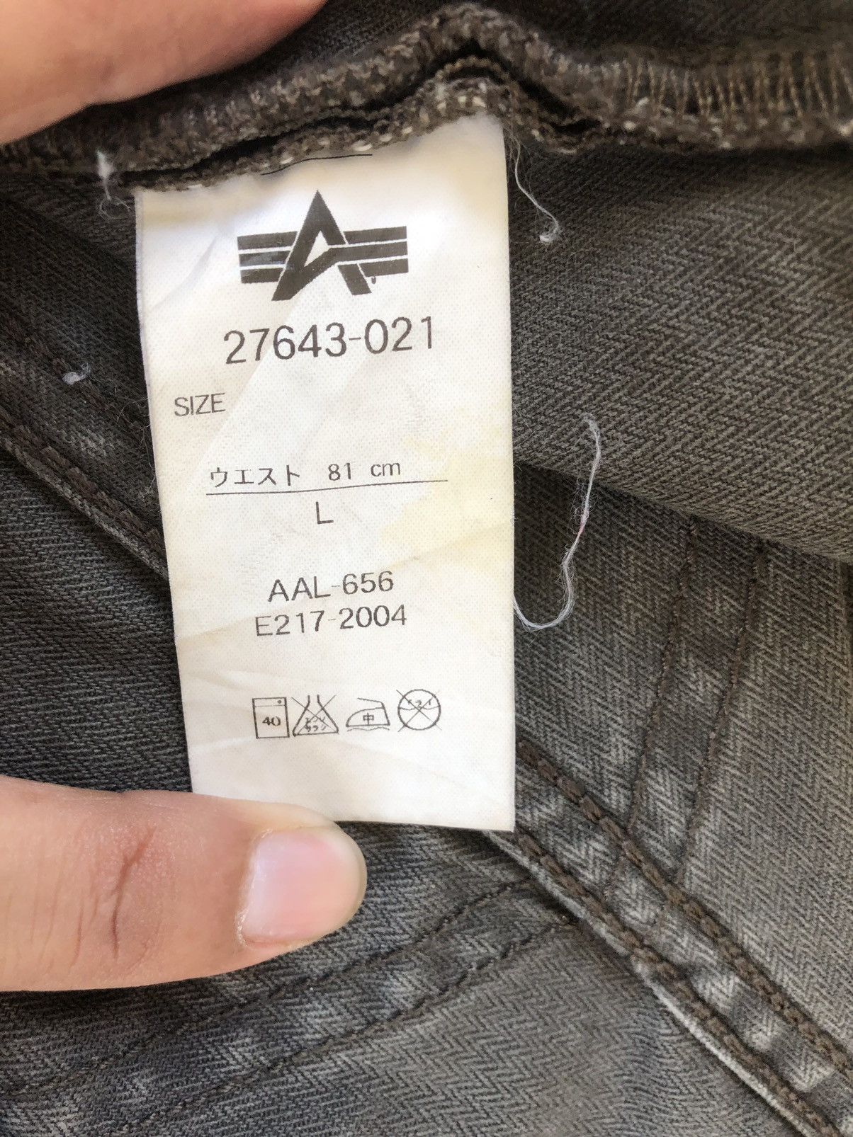 If Six Was Nine Alpha Industries Flare Pants Cargo Pants Multipocket Size US 33 - 14 Thumbnail