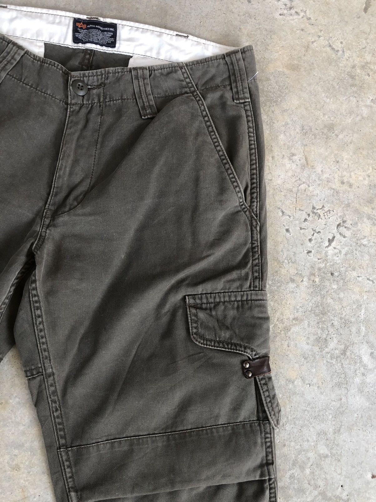 If Six Was Nine Alpha Industries Flare Pants Cargo Pants Multipocket Size US 33 - 5 Thumbnail