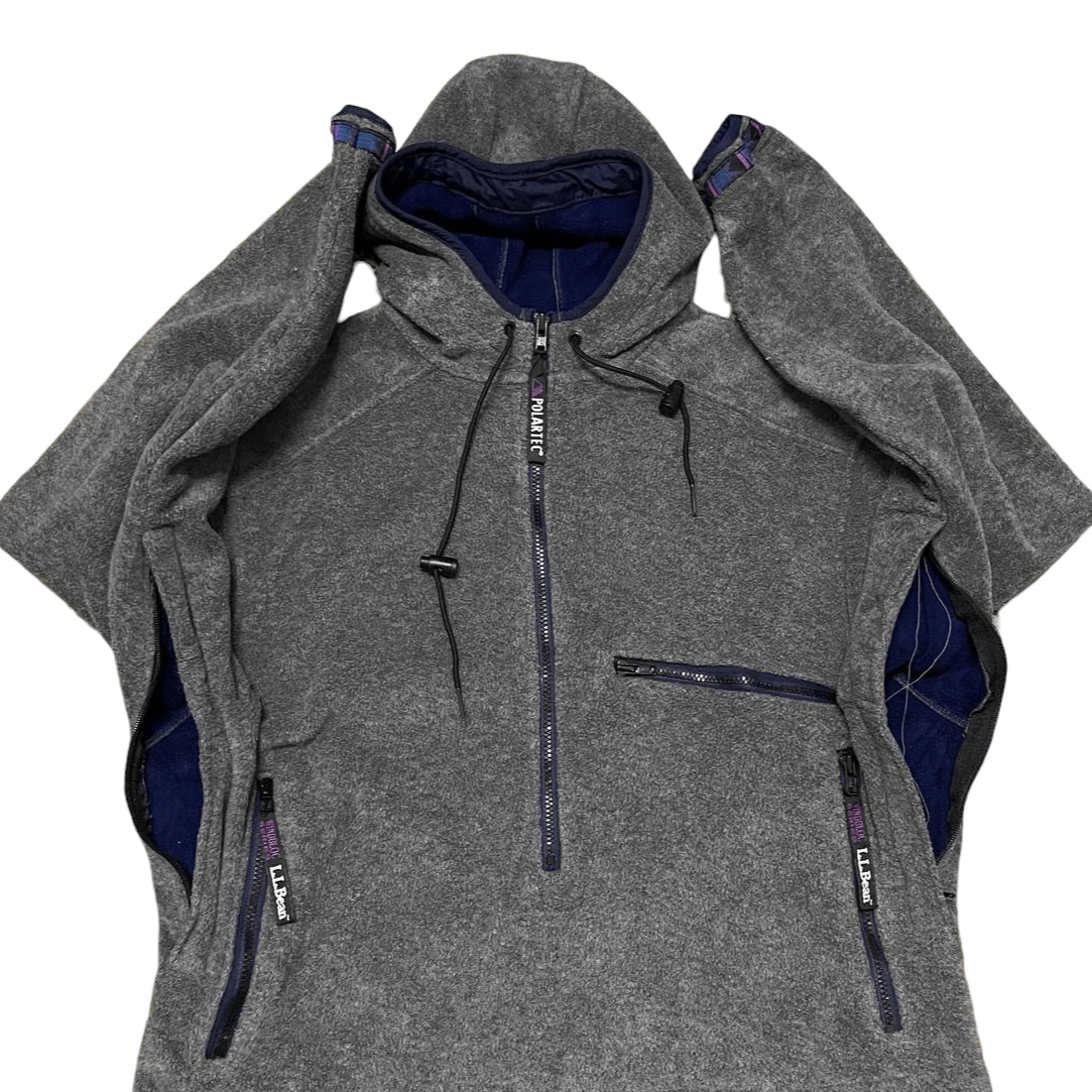 L.L. Bean Vintage L.L. Bean x Polartec Hooded Fleece Half Zipper Size US M / EU 48-50 / 2 - 5 Thumbnail
