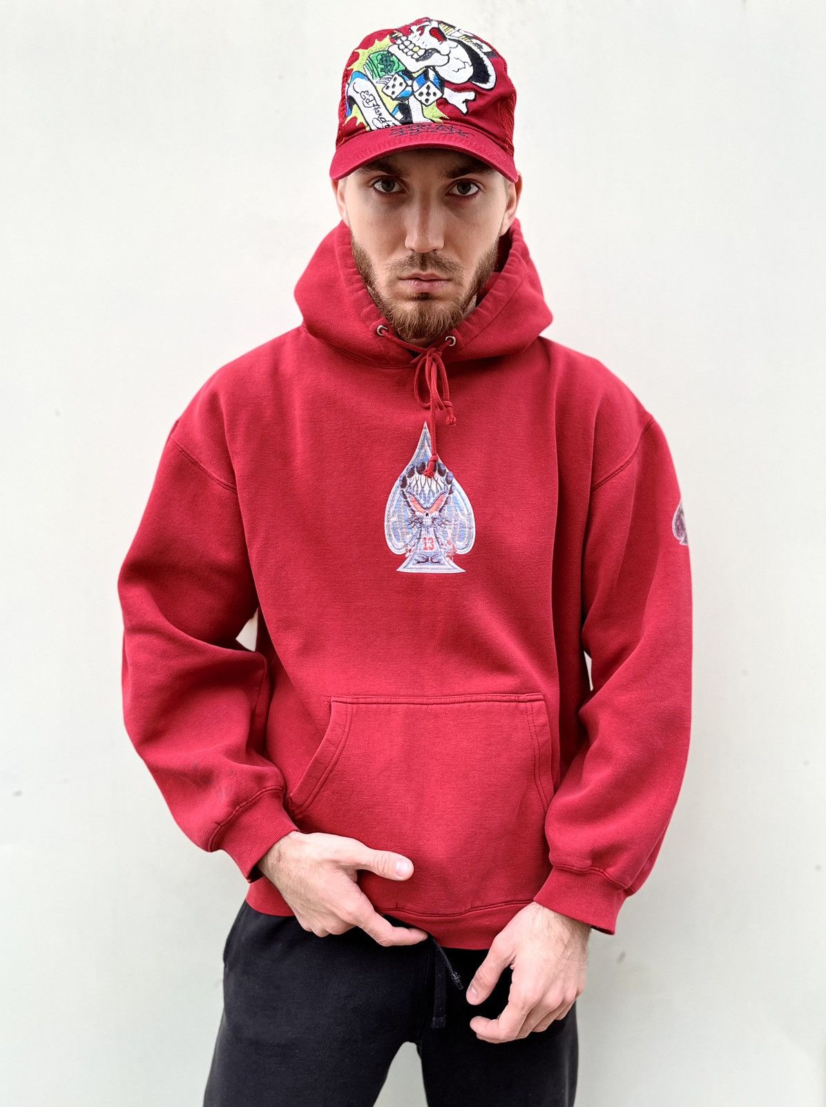 Christian Audigier × Ed Hardy × Vintage VINTAGE Y2K ED HARDY by CHRISTIAN AUDIGIER “SKULL” CAP Size ONE SIZE - 2 Thumbnail