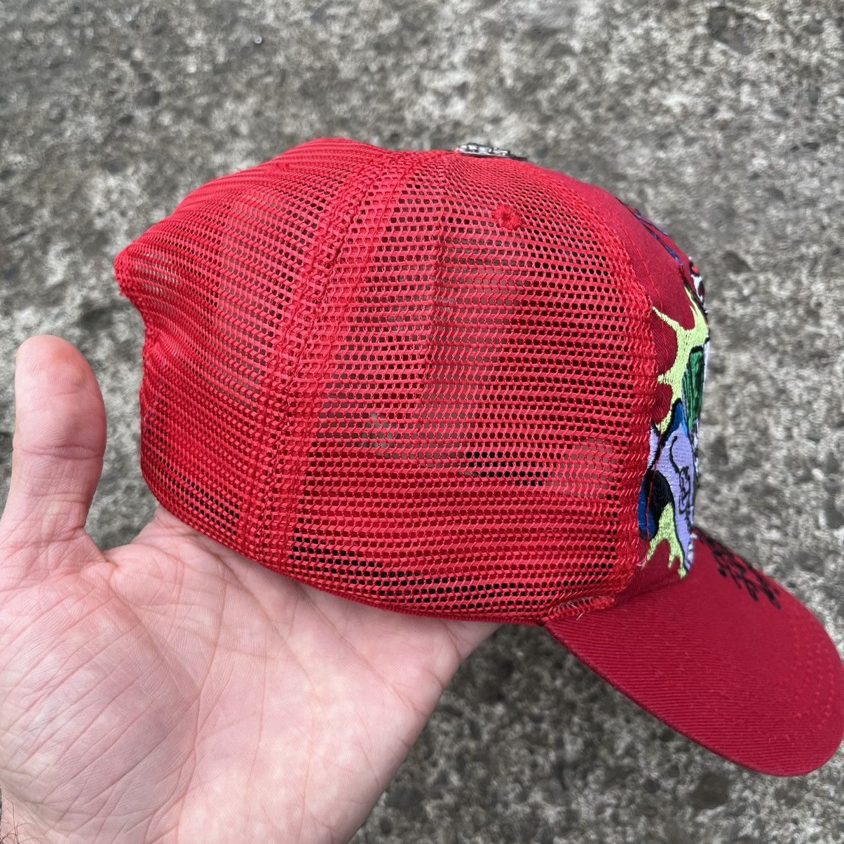 Christian Audigier × Ed Hardy × Vintage VINTAGE Y2K ED HARDY by CHRISTIAN AUDIGIER “SKULL” CAP Size ONE SIZE - 11 Thumbnail