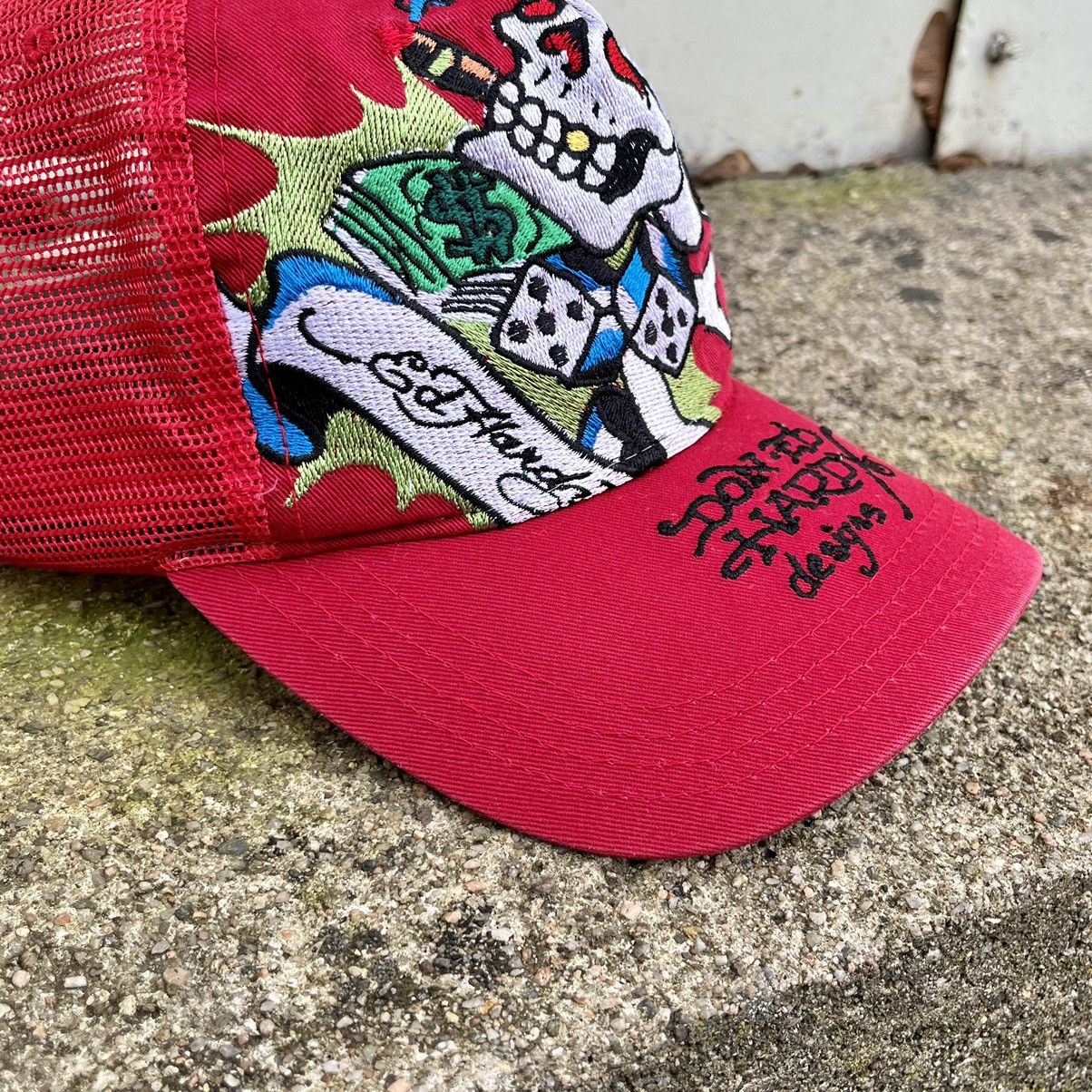 Christian Audigier × Ed Hardy × Vintage VINTAGE Y2K ED HARDY by CHRISTIAN AUDIGIER “SKULL” CAP Size ONE SIZE - 6 Thumbnail