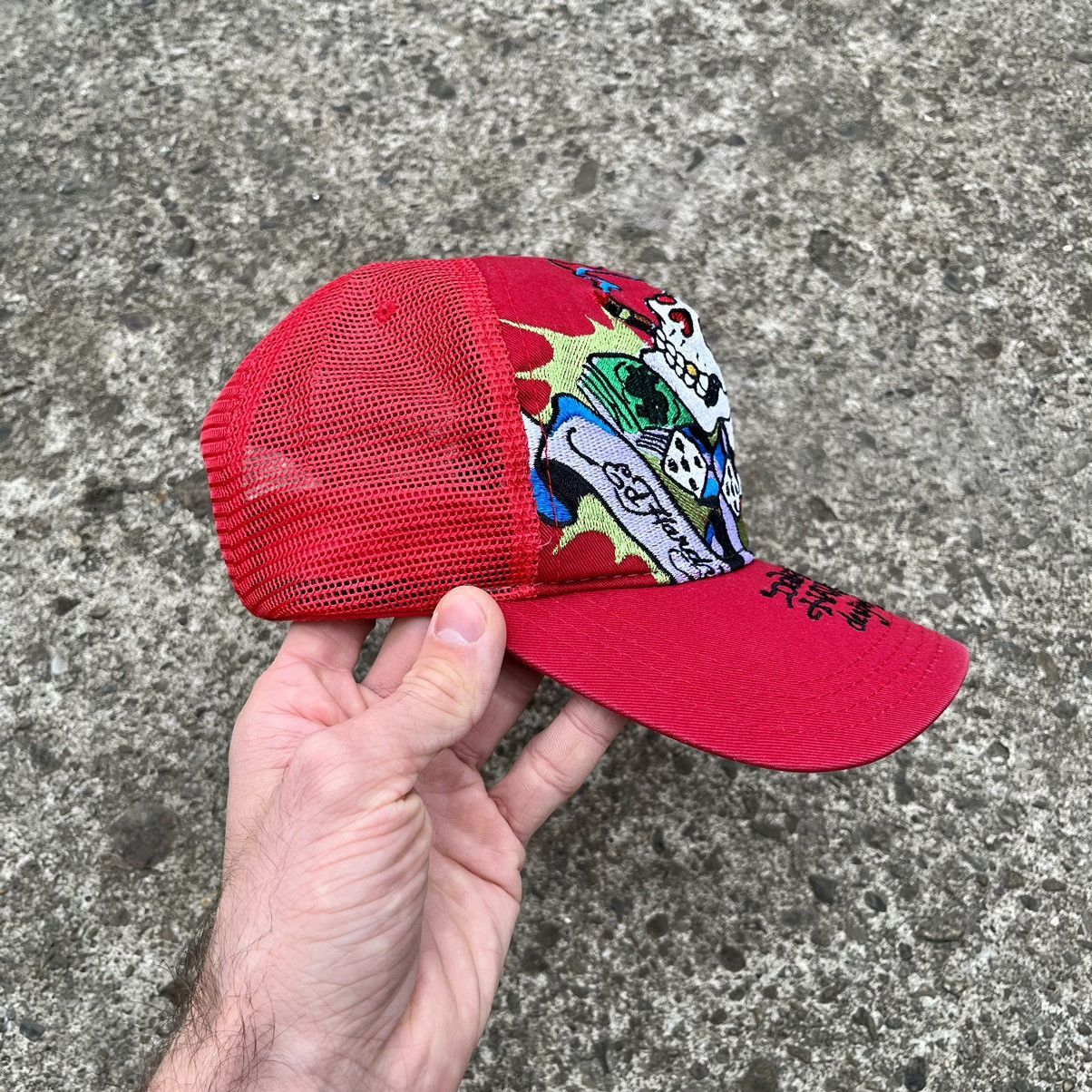 Christian Audigier × Ed Hardy × Vintage VINTAGE Y2K ED HARDY by CHRISTIAN AUDIGIER “SKULL” CAP Size ONE SIZE - 10 Thumbnail