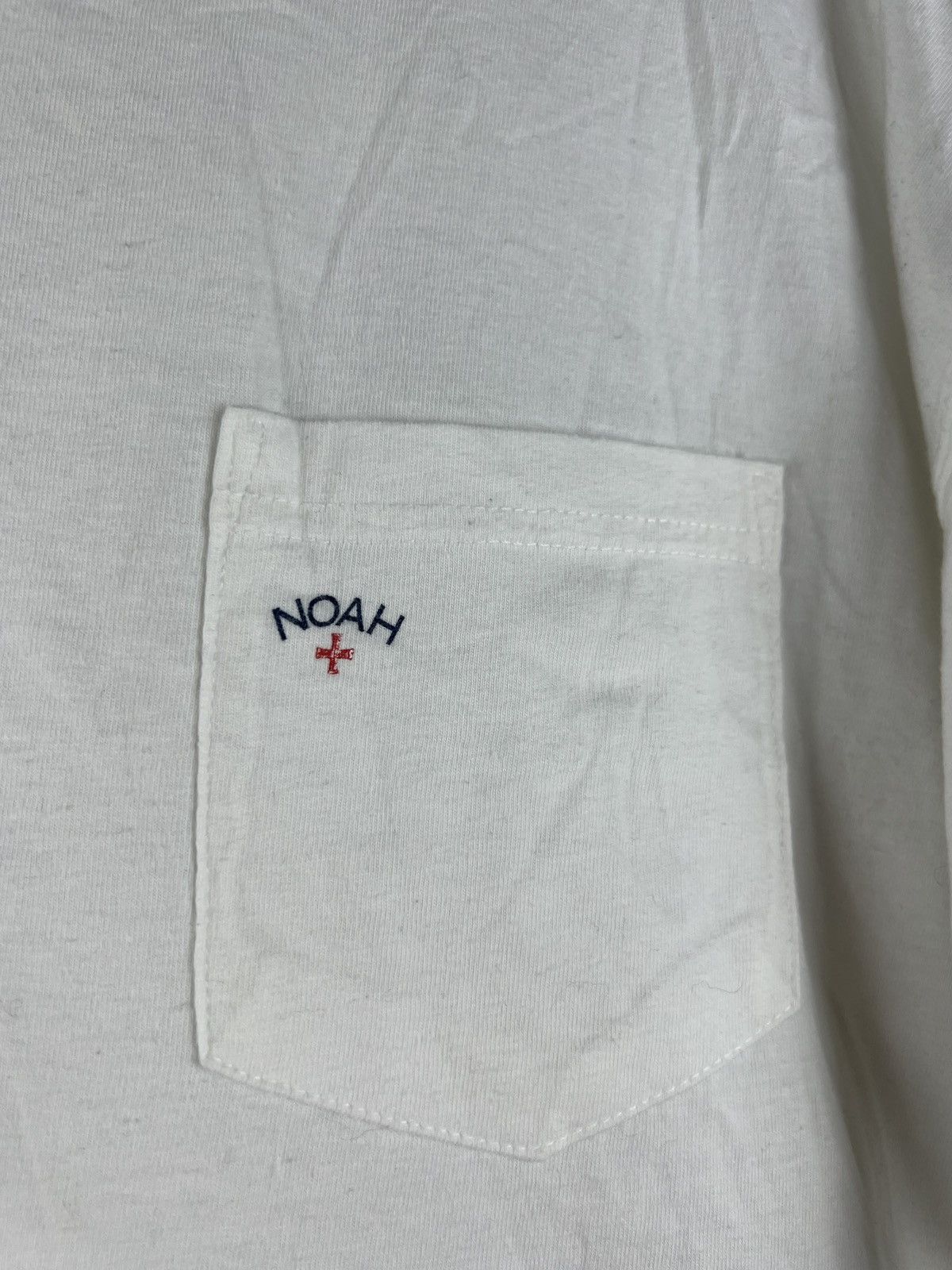 Noah NOAH t shirt small logo white color XL Size US XL / EU 56 / 4 - 2 Thumbnail
