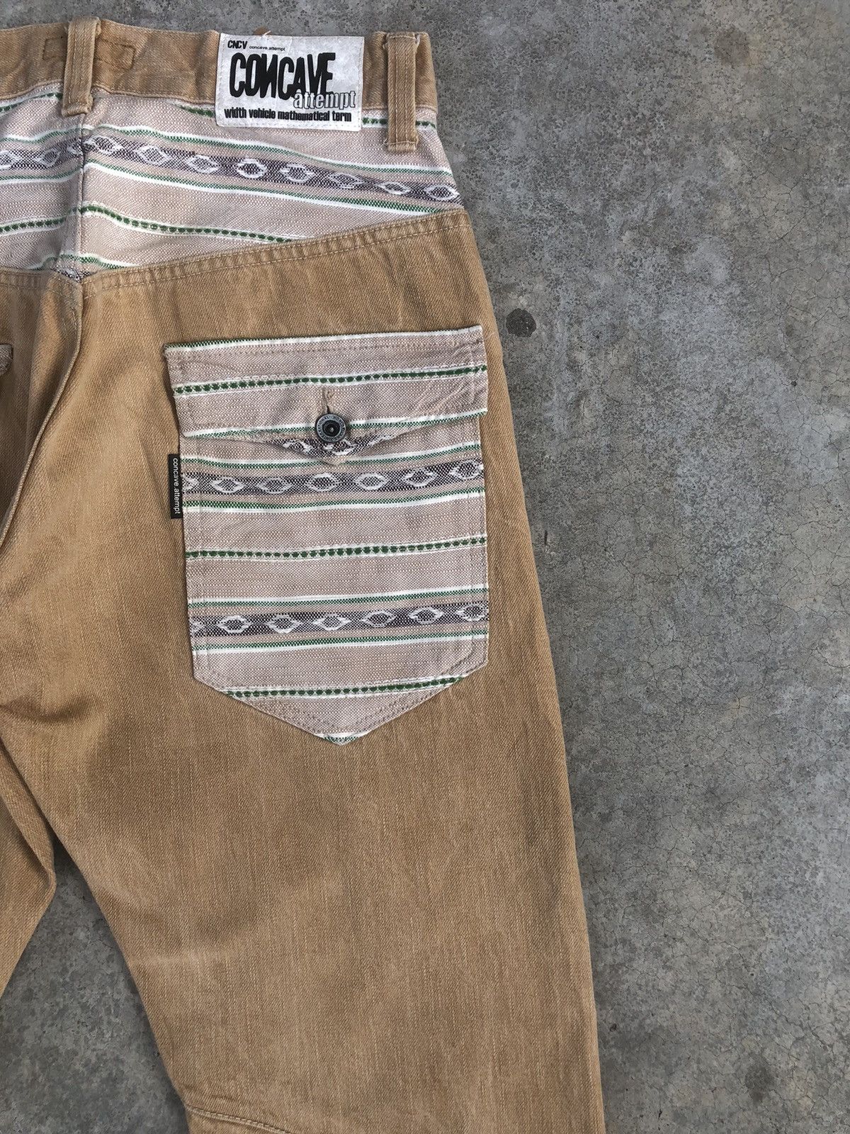 Japanese Brand Japanese Concave attempt Blanket Navajo Boro Denim Size US 31 - 10 Thumbnail